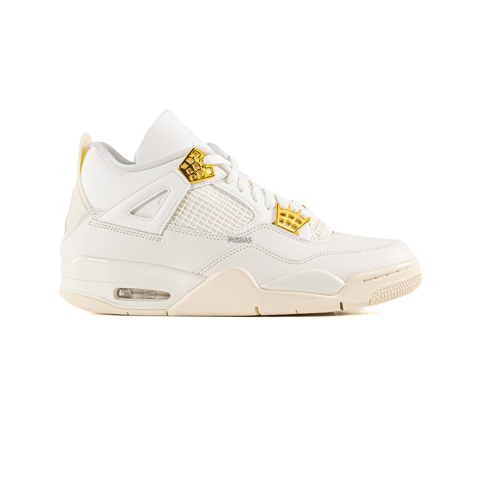 2024 Air Jordan 4 Retro Women's Metallic Gold Shoes