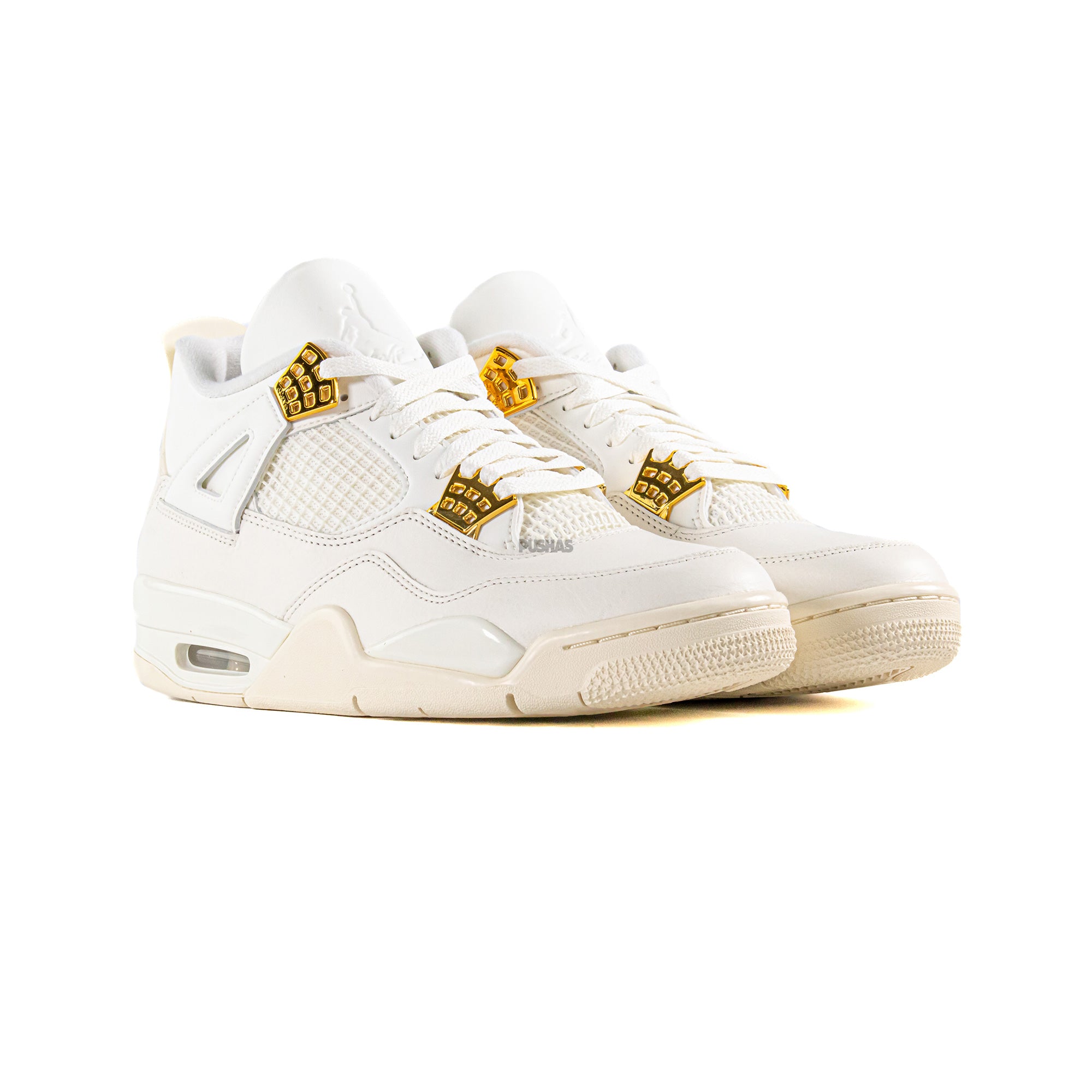 2024 Air Jordan 4 Retro Women's Metallic Gold Shoes