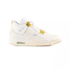 2024 Air Jordan 4 Retro Women's Metallic Gold Shoes