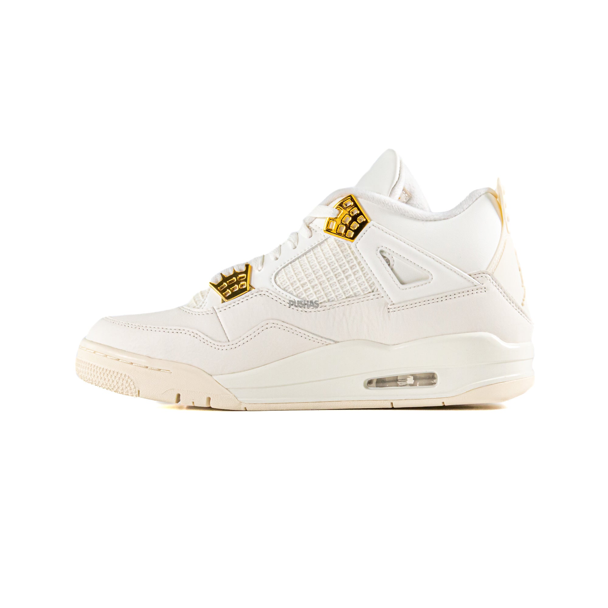 2024 Air Jordan 4 Retro Women's Metallic Gold Shoes