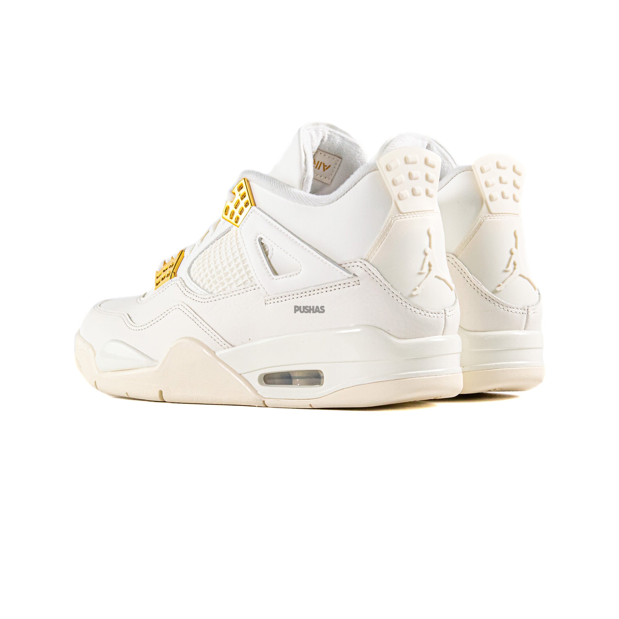 2024 Air Jordan 4 Retro Women's Metallic Gold Shoes