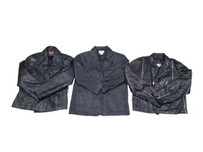 90s Leather Blazer Jackets Mix 10 pieces 16/10/24