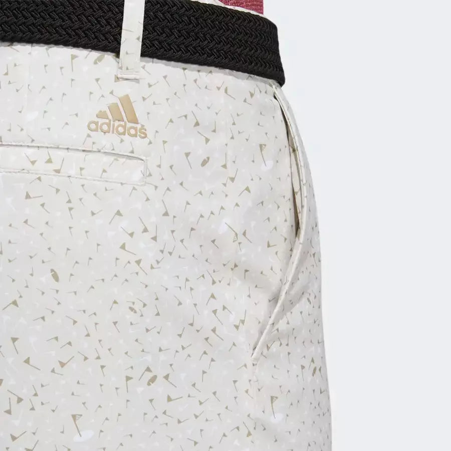 Adidas Beige Flag-Print Shorts