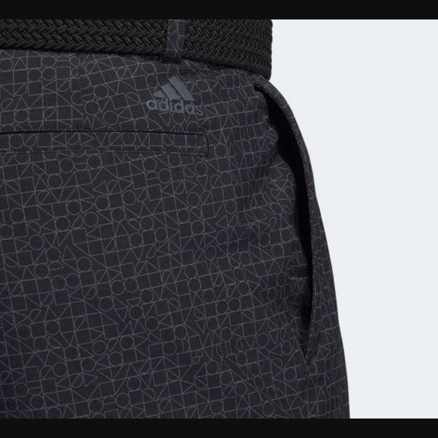 Adidas Black Abstract Print Shorts