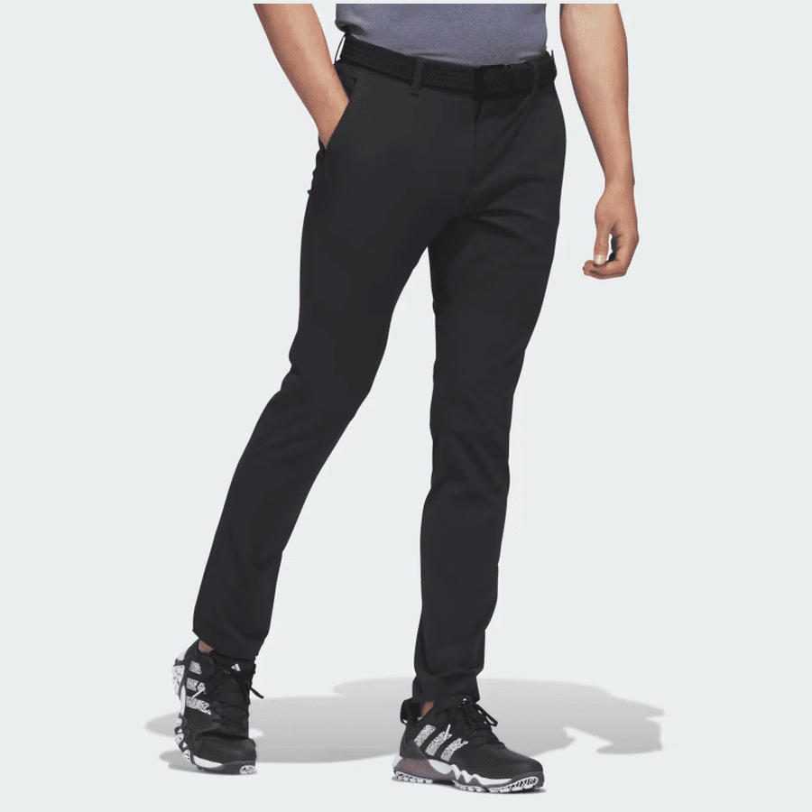 Adidas black nylon tapered pants 2023 ultimate365 tour.