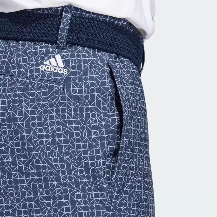 Adidas Blue Abstract Print Shorts