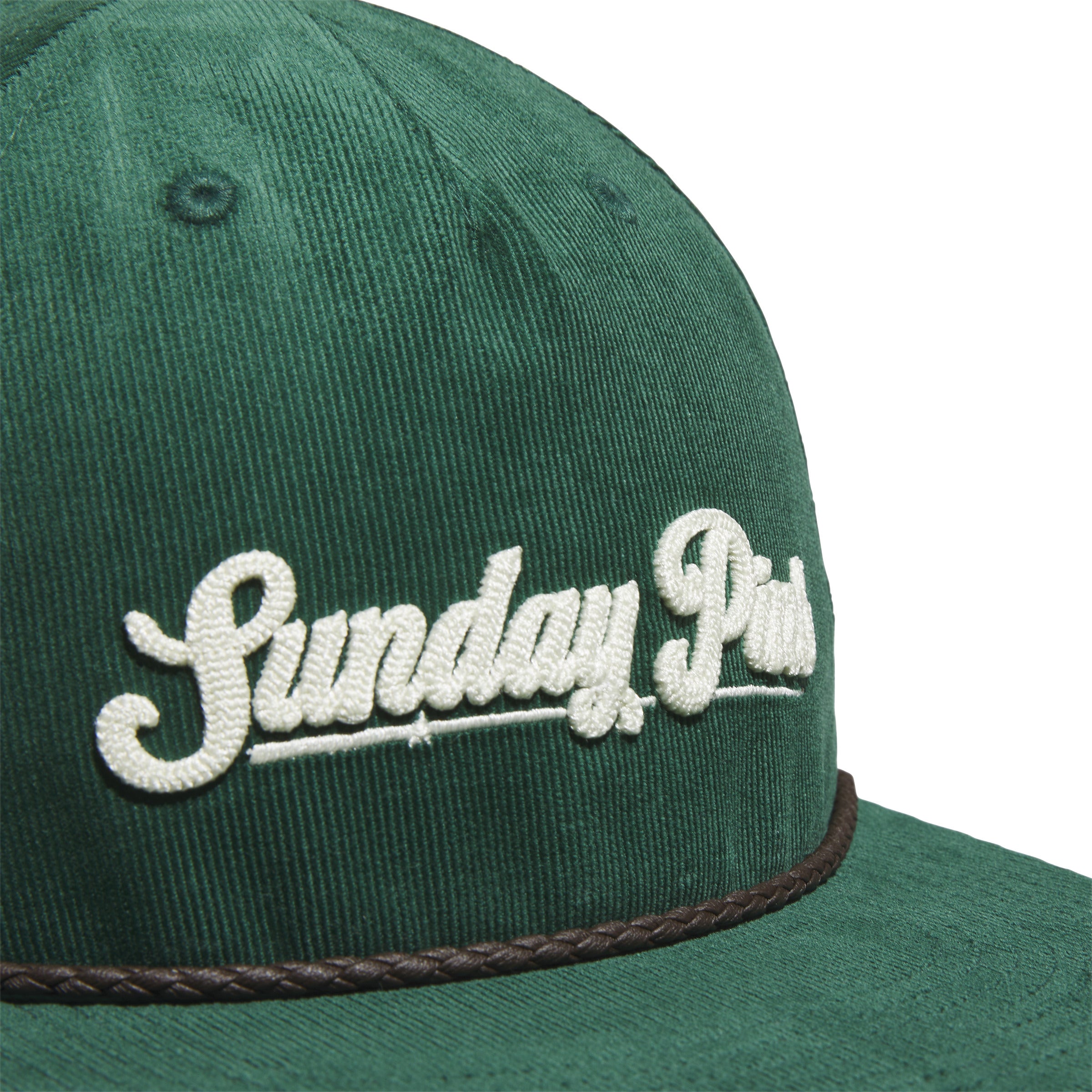 adidas Green Leather Cord Corduroy Cap