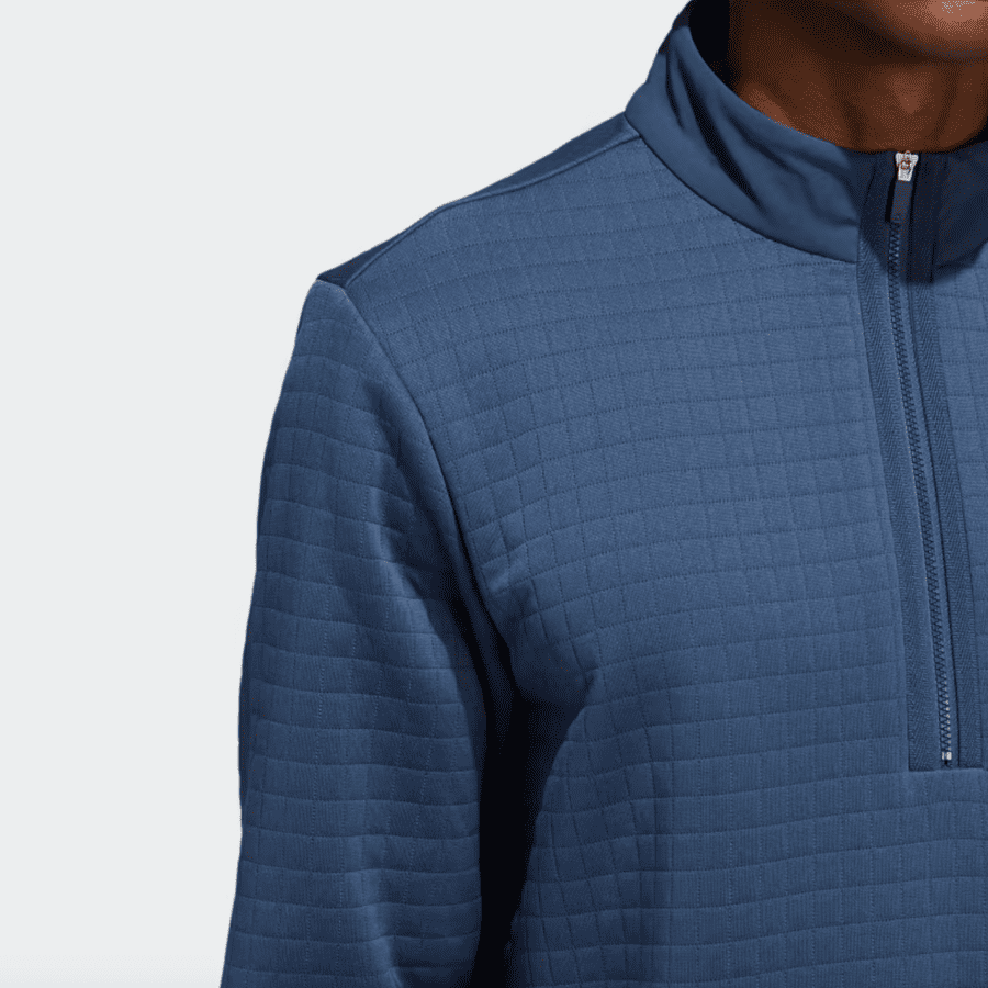 Adidas Navy 1/4 Zip Pullover with Water Repellent Technology