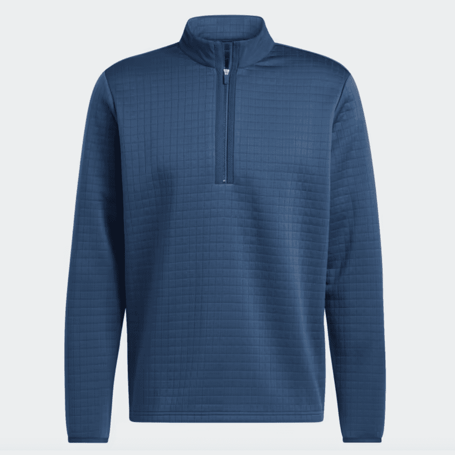 Adidas Navy 1/4 Zip Pullover with Water Repellent Technology