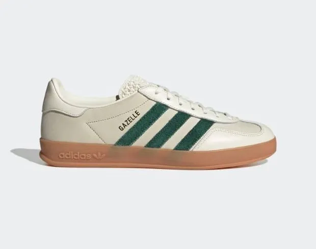 Adidas Originals Gazelle Indoor Off White Dark Green Footwear White ID2567