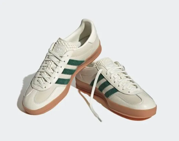 Adidas Originals Gazelle Indoor Off White Dark Green Footwear White ID2567