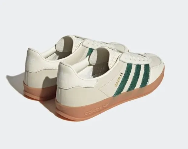 Adidas Originals Gazelle Indoor Off White Dark Green Footwear White ID2567