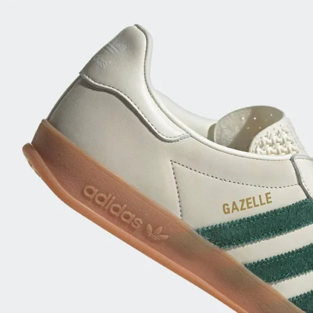 Adidas Originals Gazelle Indoor Off White Dark Green Footwear White ID2567