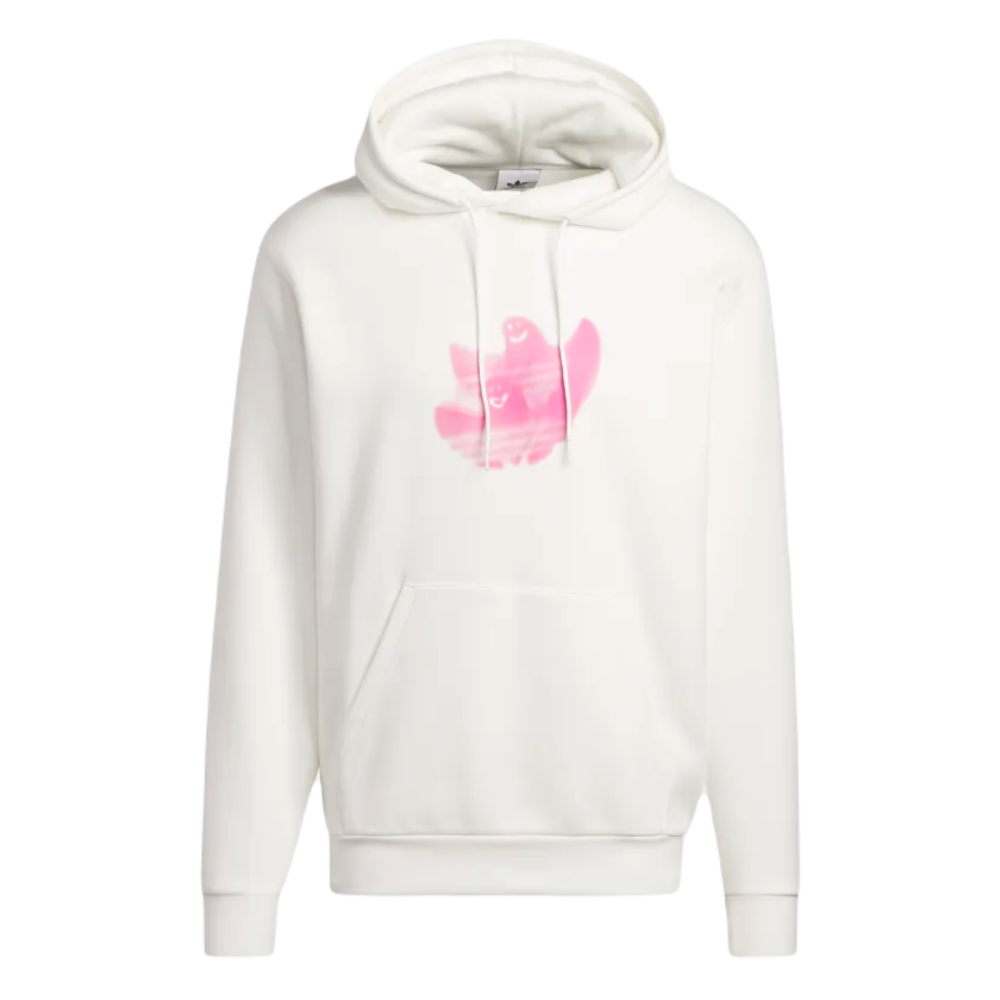 Adidas Shmoo Logo Hood Core White/Fuchsia (Preloved)