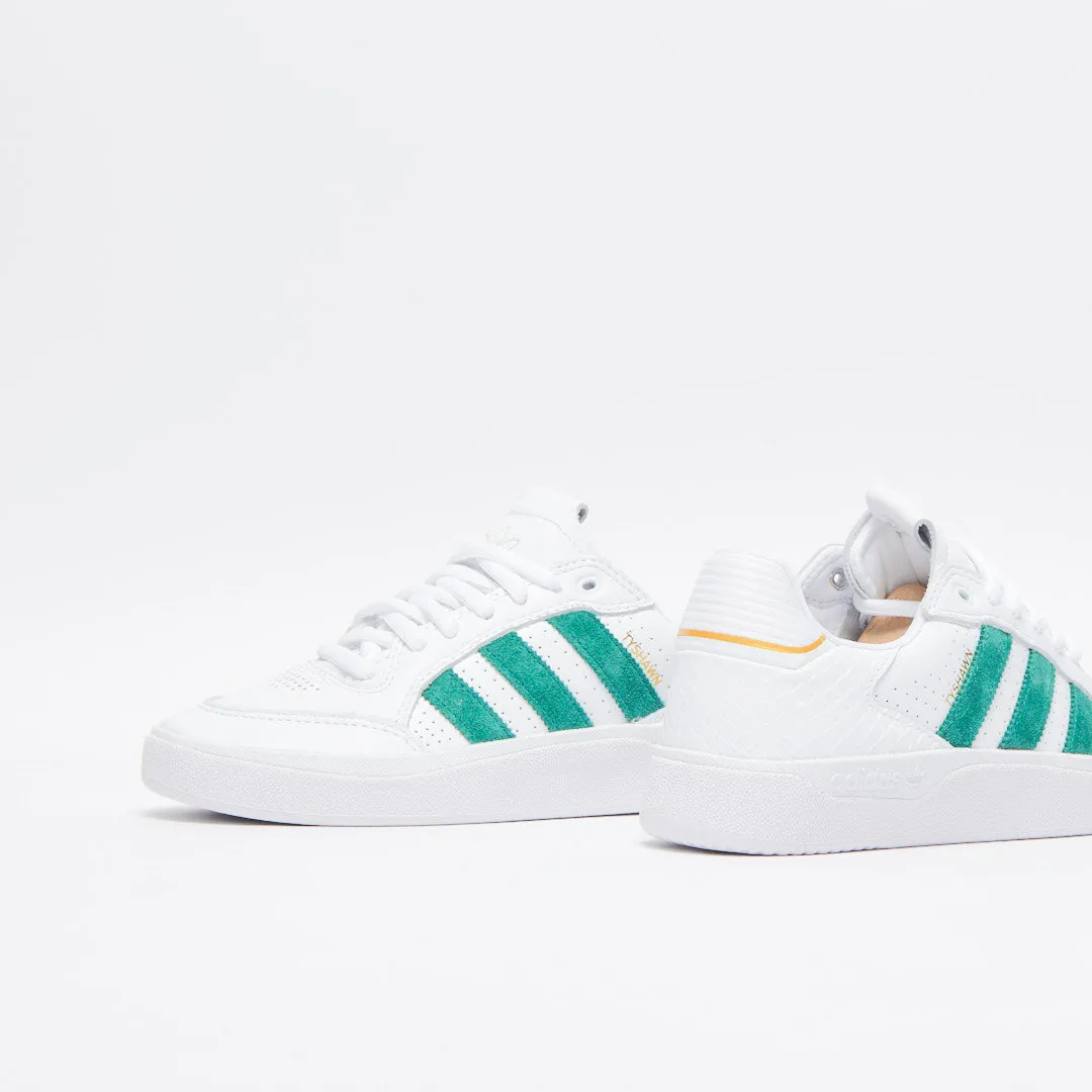 ADIDAS Skate Tyshawn Low White Green Gold Medal Footwear