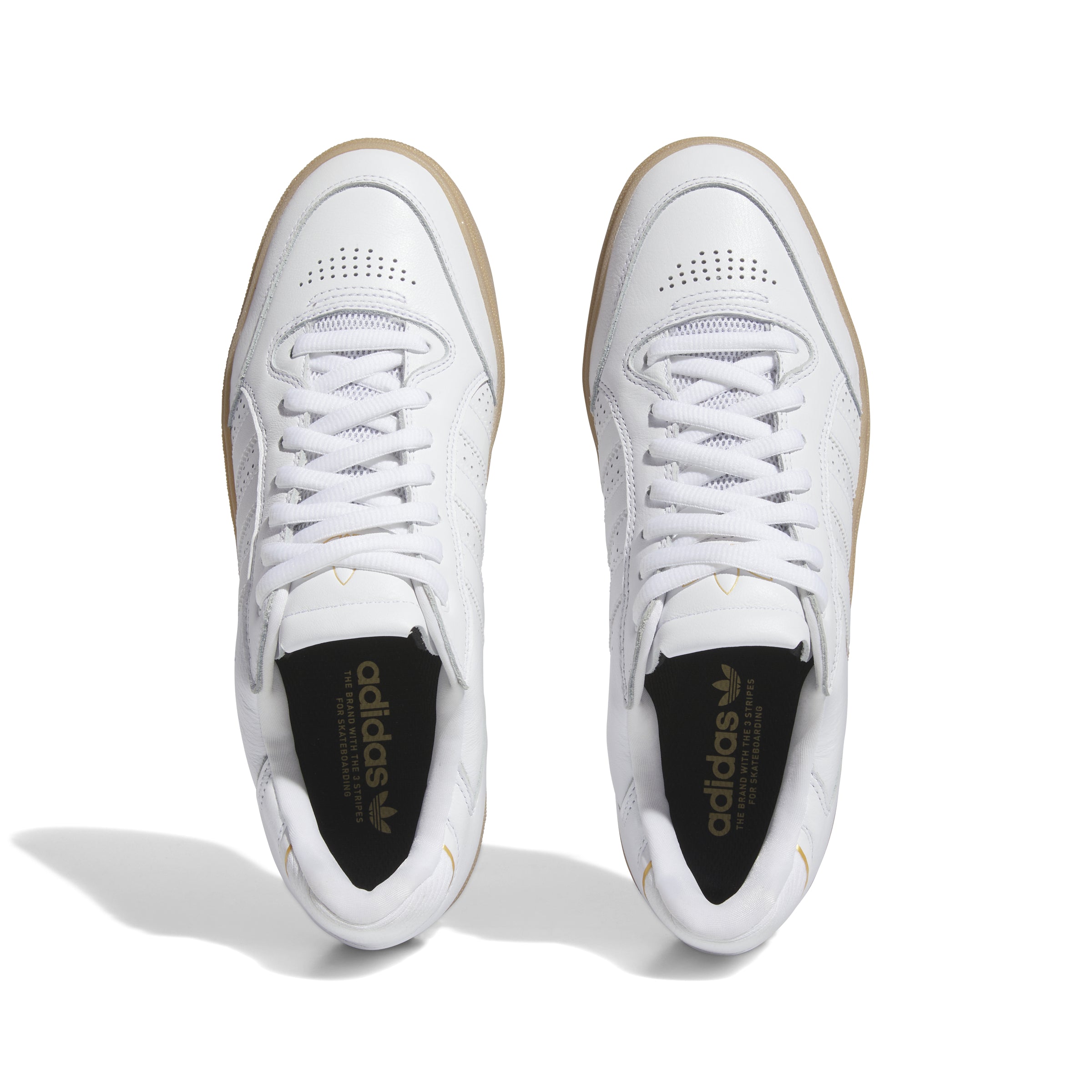 Adidas Tyshawn Low White Gum Gold, available now.