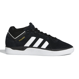 Adidas Tyshawn Skate Shoes - Black/White/Black.