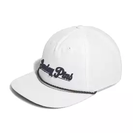 adidas White Leather Cord Corduroy Cap - Sunday Pins