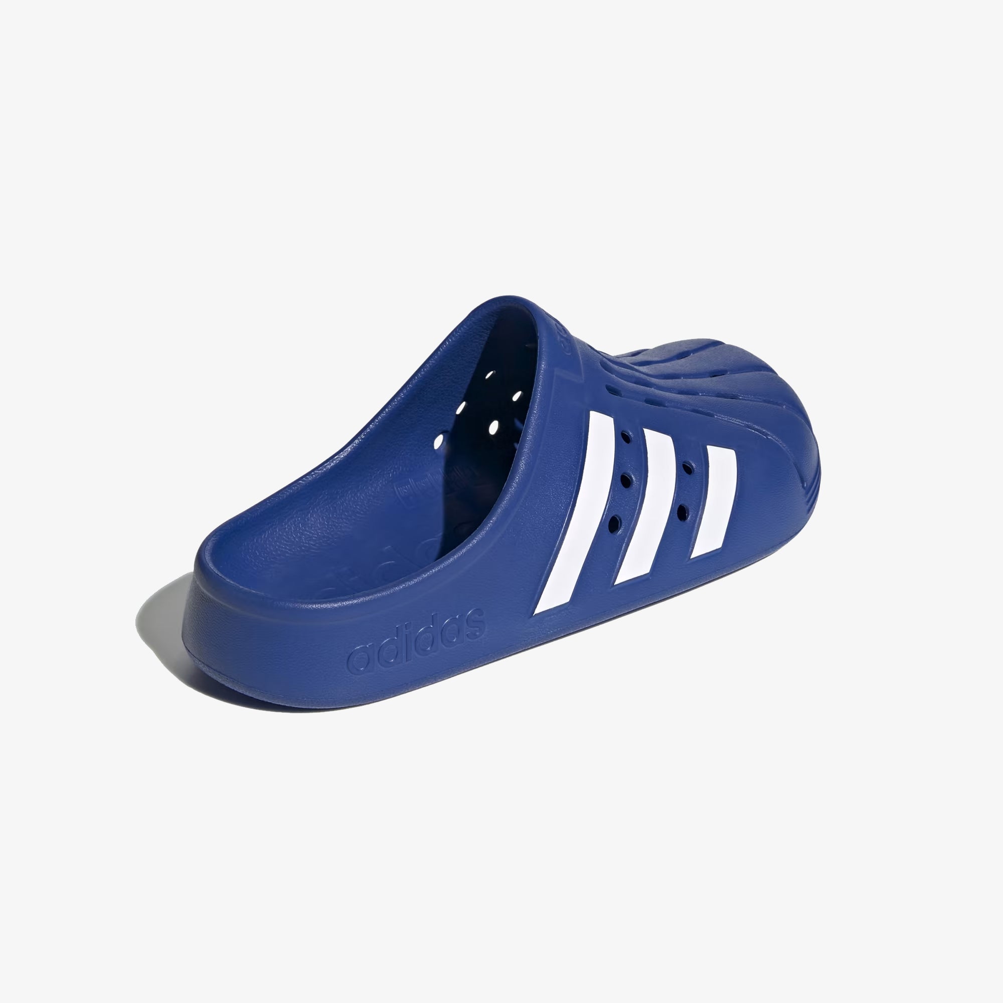 Adilette Clogs in Royal Blue/White/Royal Blue