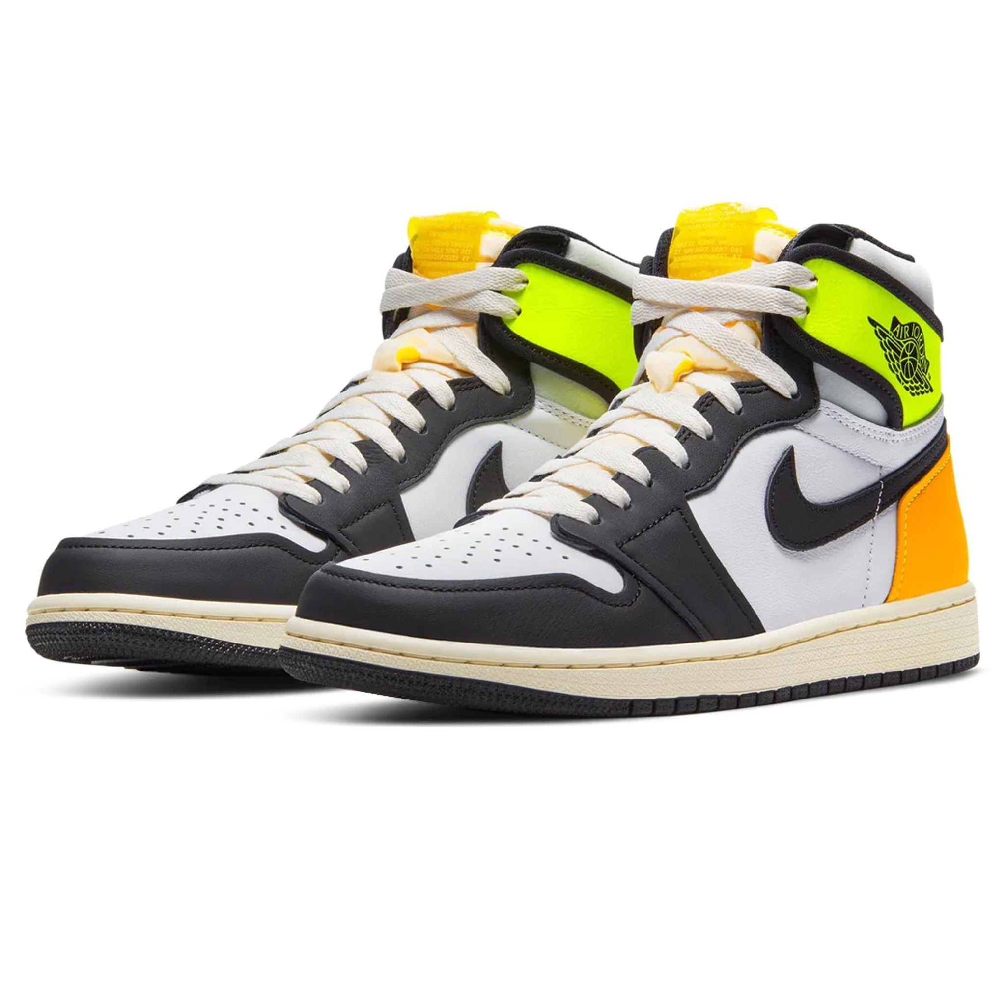 Air Jordan 1 High White Black Volt University Gold - Buy now!