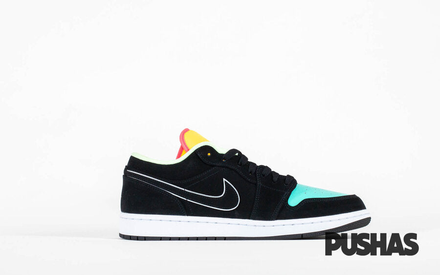 Air Jordan 1 Low Black Aurora Green Laser Orange 2020