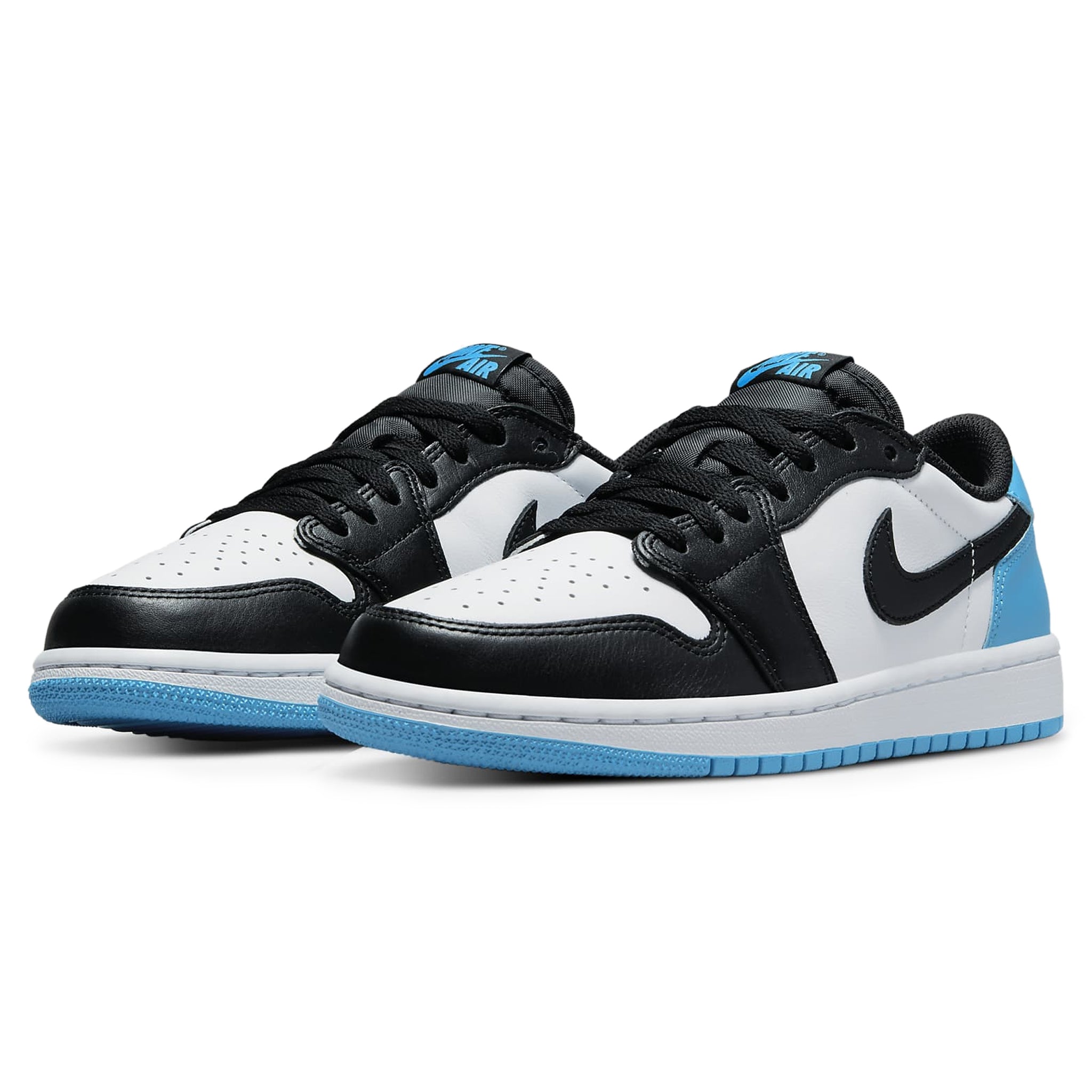 Air Jordan 1 Low Black Dark Powder Blue Women's