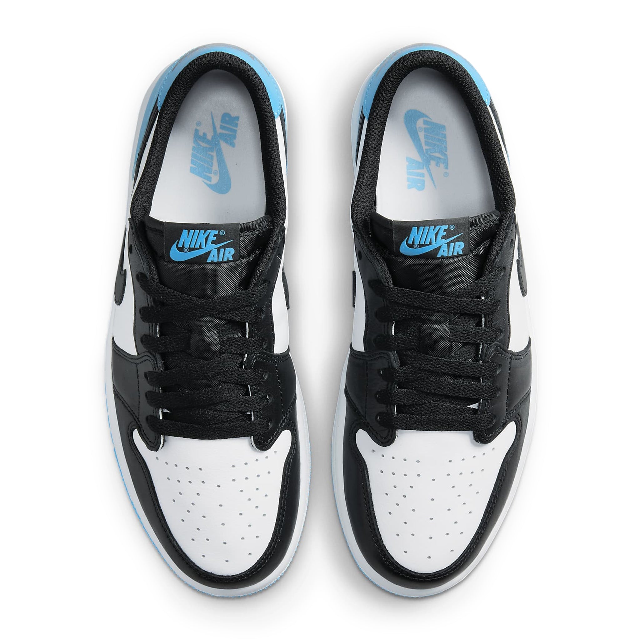 Air Jordan 1 Low Black Dark Powder Blue Women's