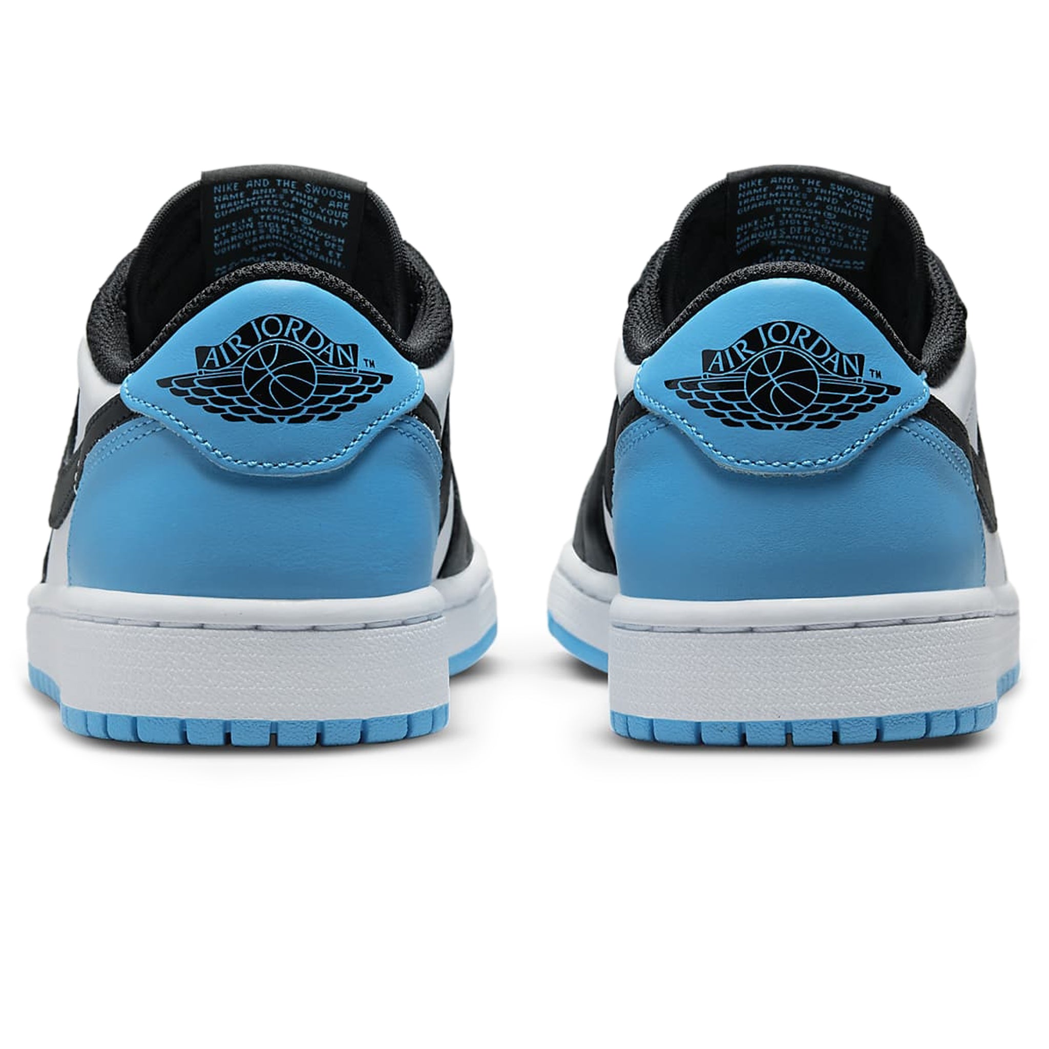 Air Jordan 1 Low Black Dark Powder Blue Women's