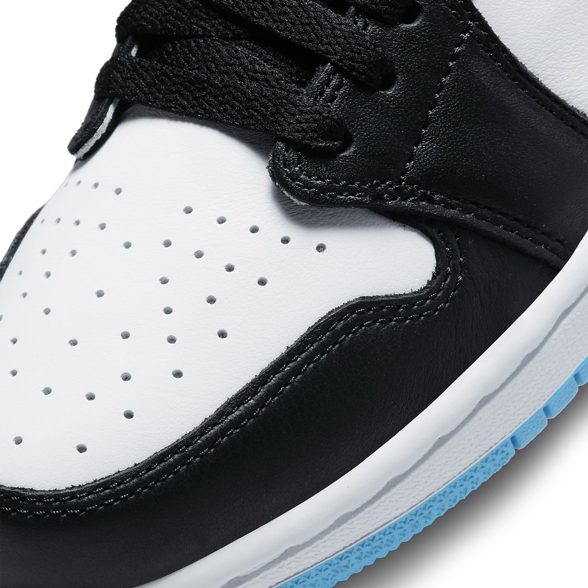 Air Jordan 1 Low Black Dark Powder Blue Women's