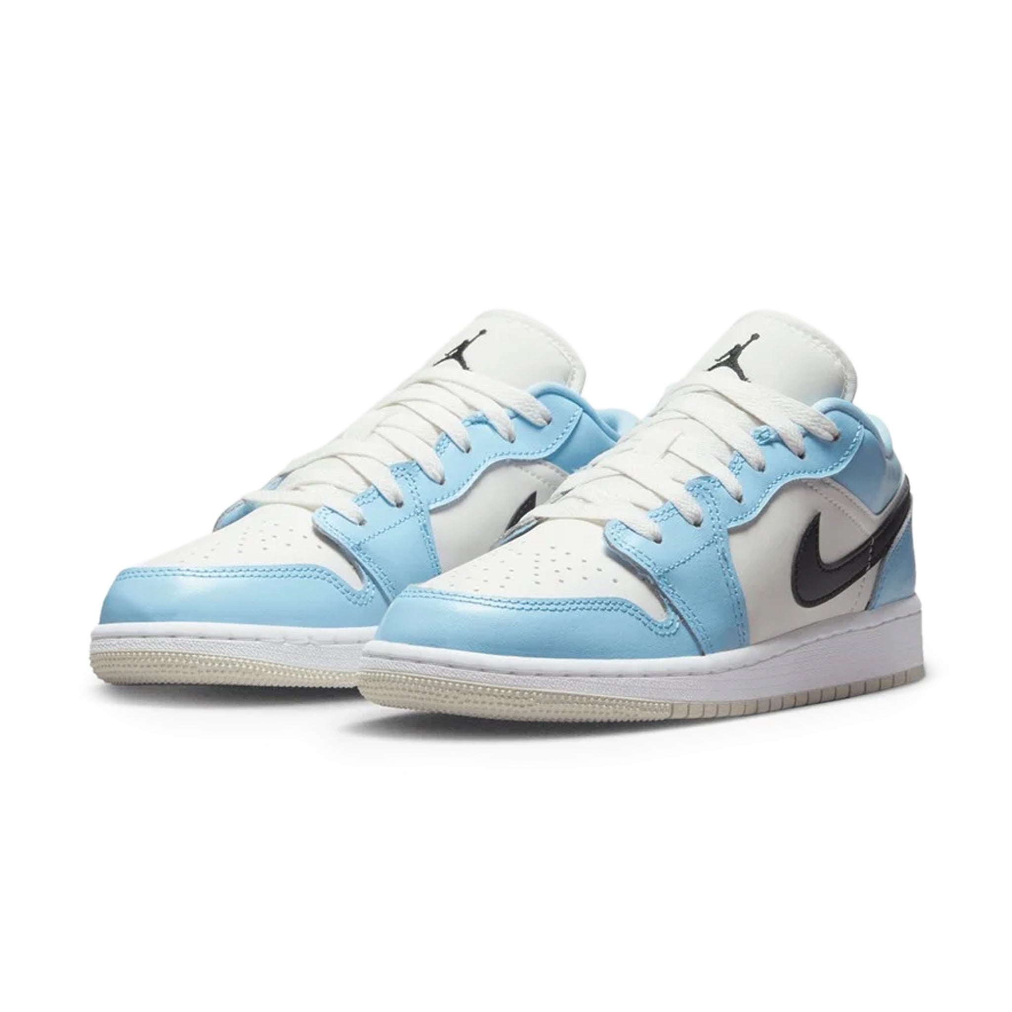 Air Jordan 1 Low Ice Blue Black (Grade School)