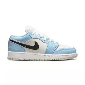 Air Jordan 1 Low Ice Blue Black (Grade School)