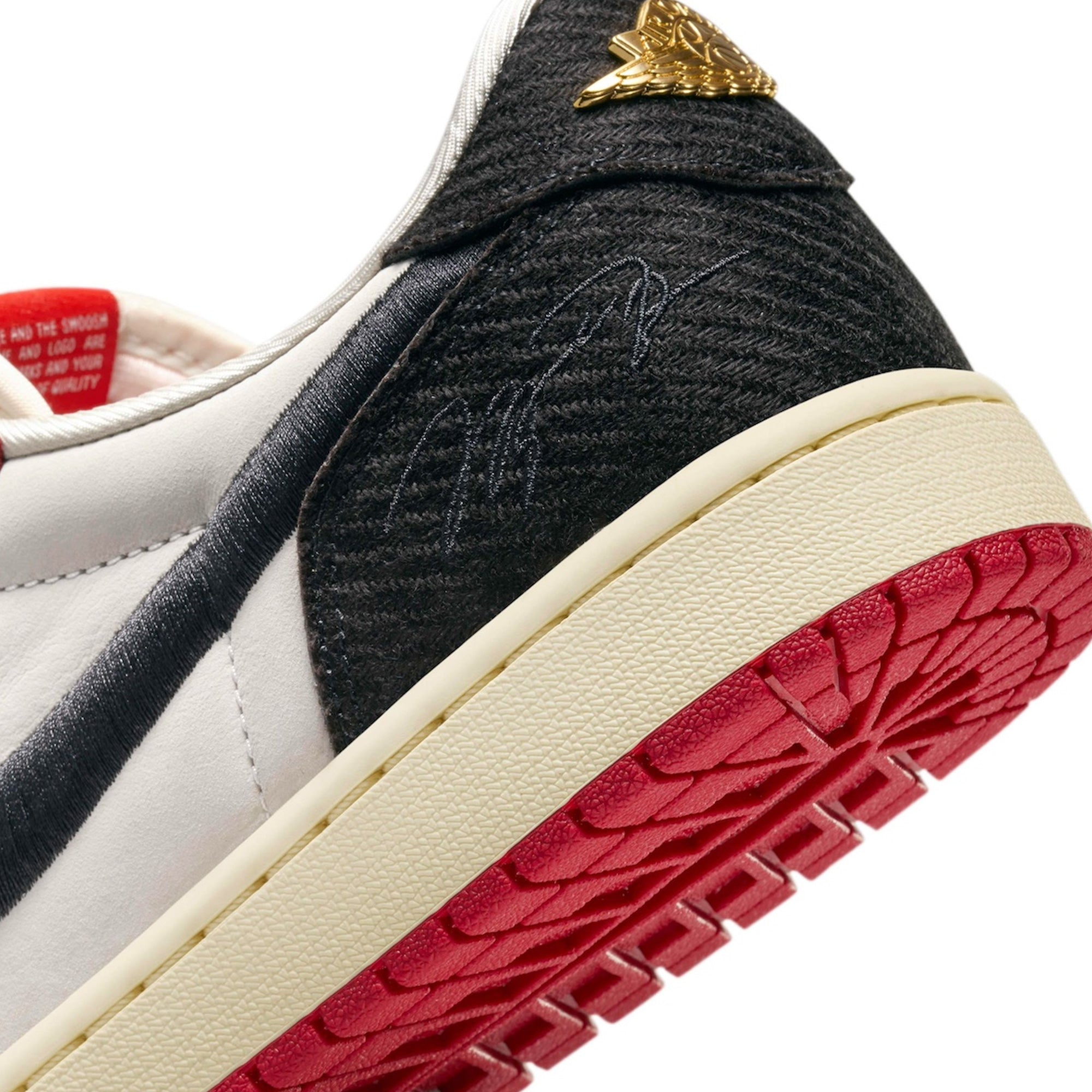 Air Jordan 1 Low OG Trophy Room Sail Black Varsity Red | 2024