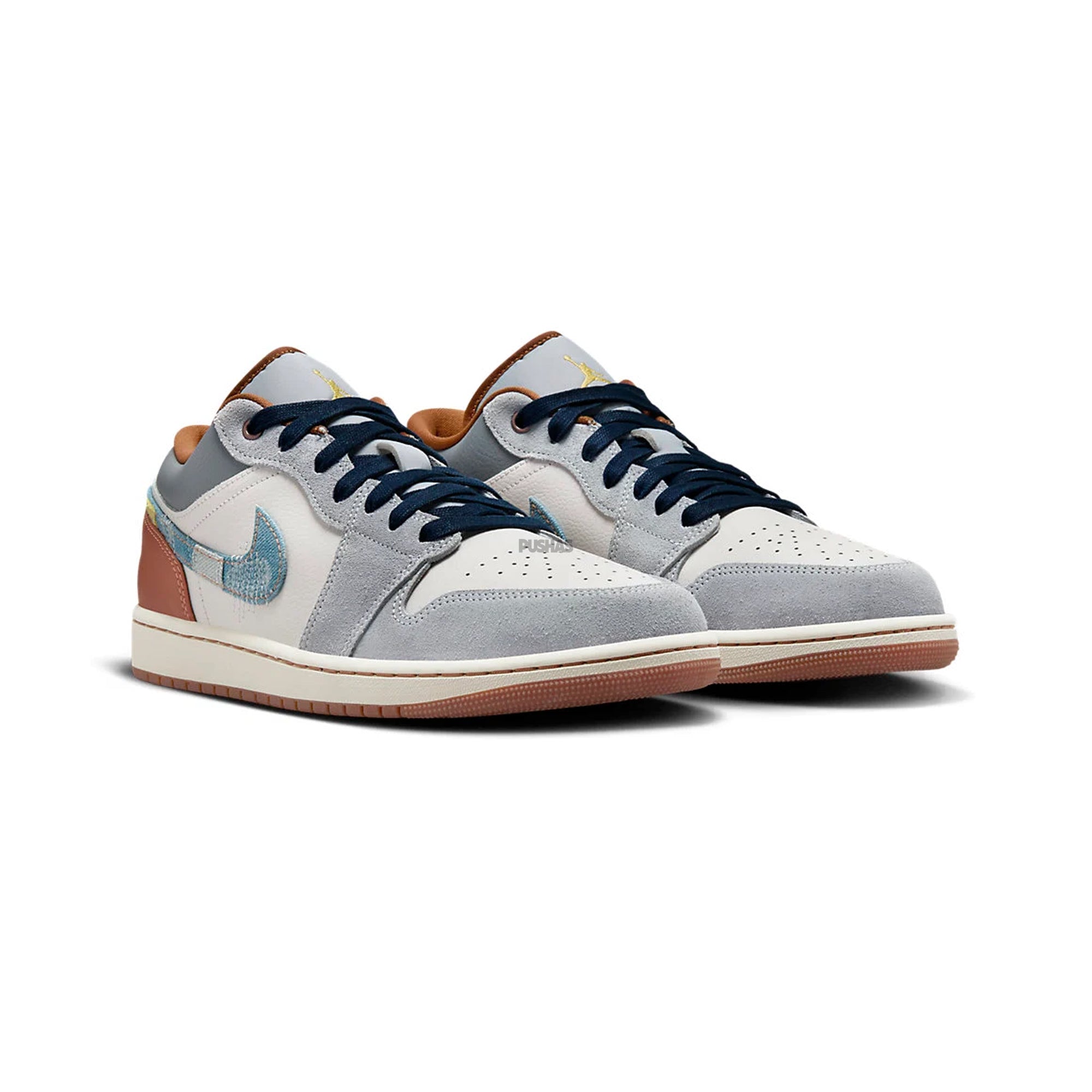 Air Jordan 1 Low SE 'Phantom Repaired Denim Swoosh' 2024