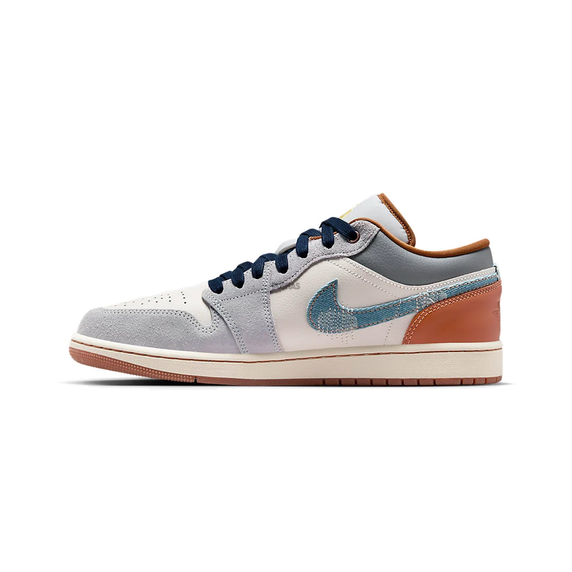 Air Jordan 1 Low SE 'Phantom Repaired Denim Swoosh' 2024