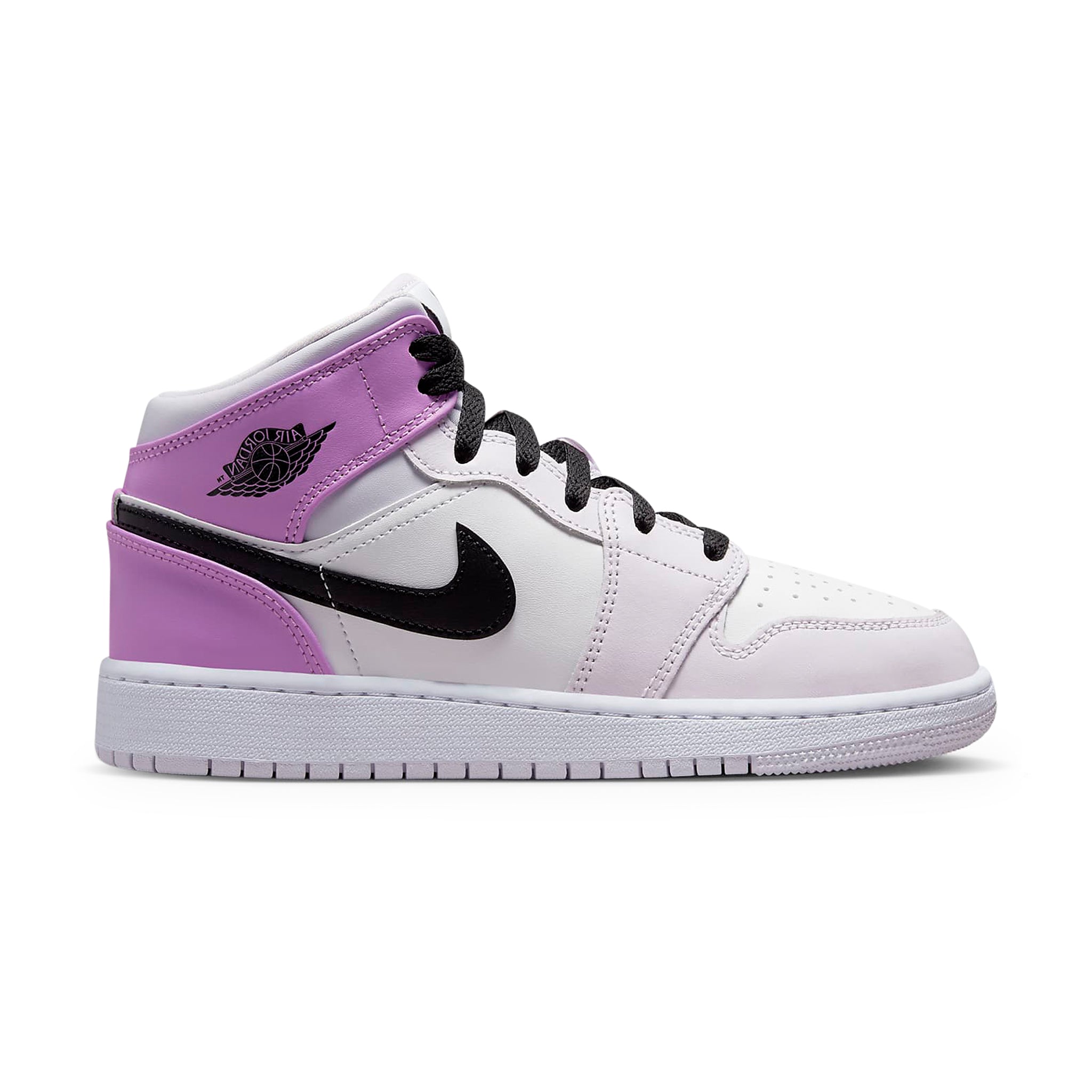 Air Jordan 1 Mid Barely Grape sneakers for kids