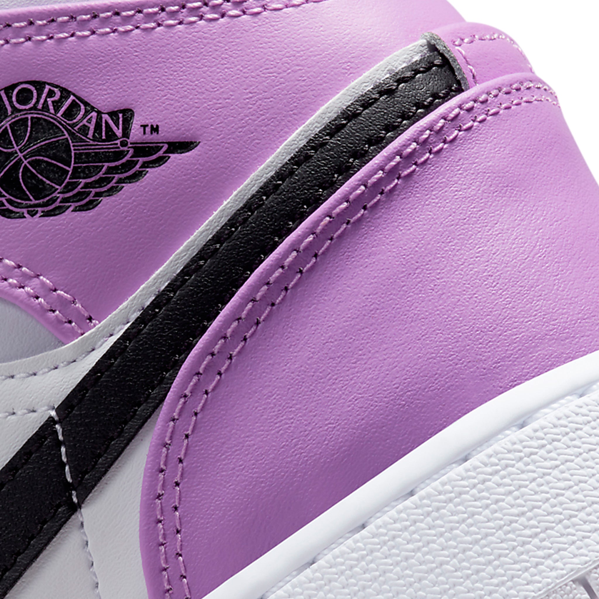 Air Jordan 1 Mid Barely Grape sneakers for kids