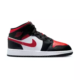 Air Jordan 1 Mid Black Fire Red (GS) for sale