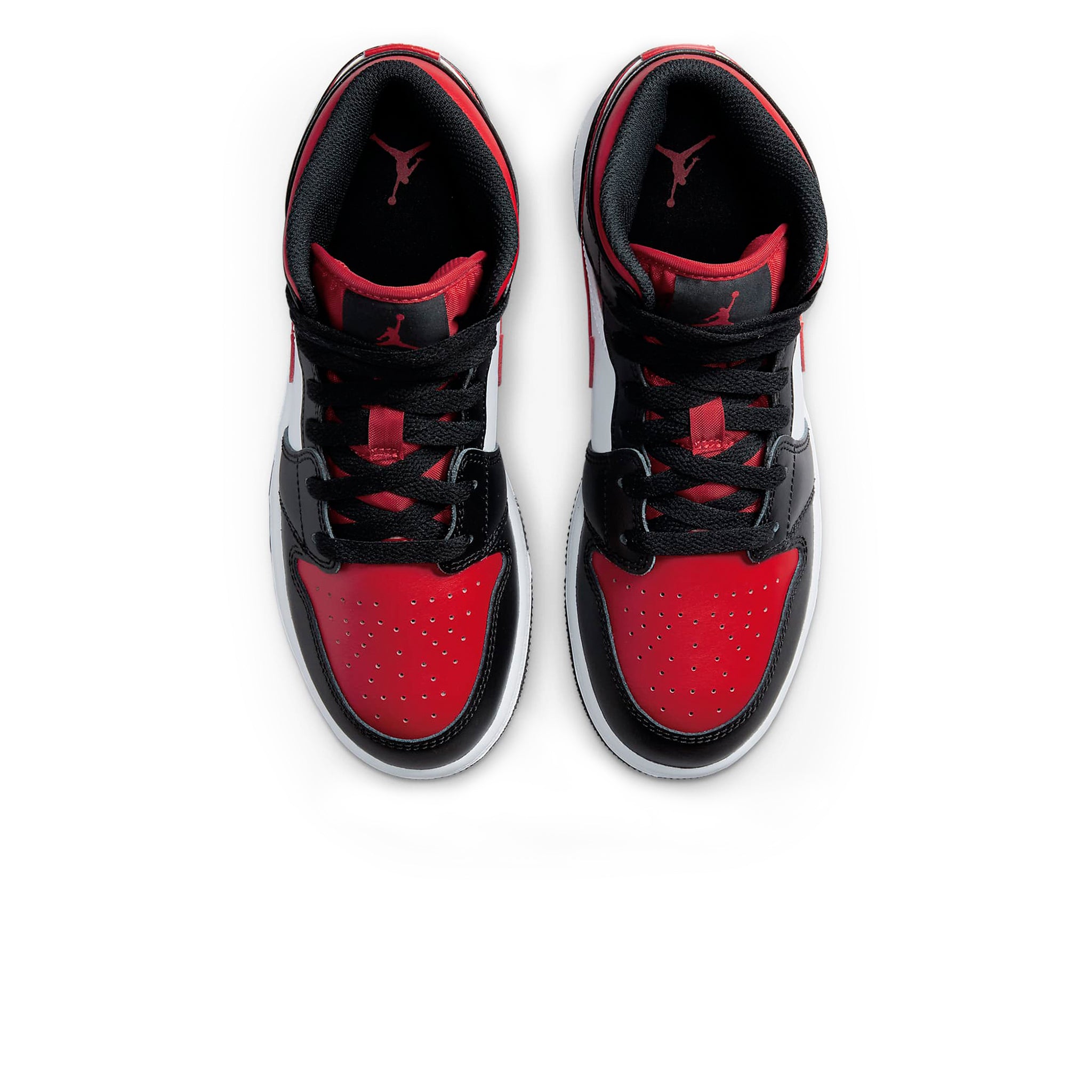 Air Jordan 1 Mid Black Fire Red (GS) for sale