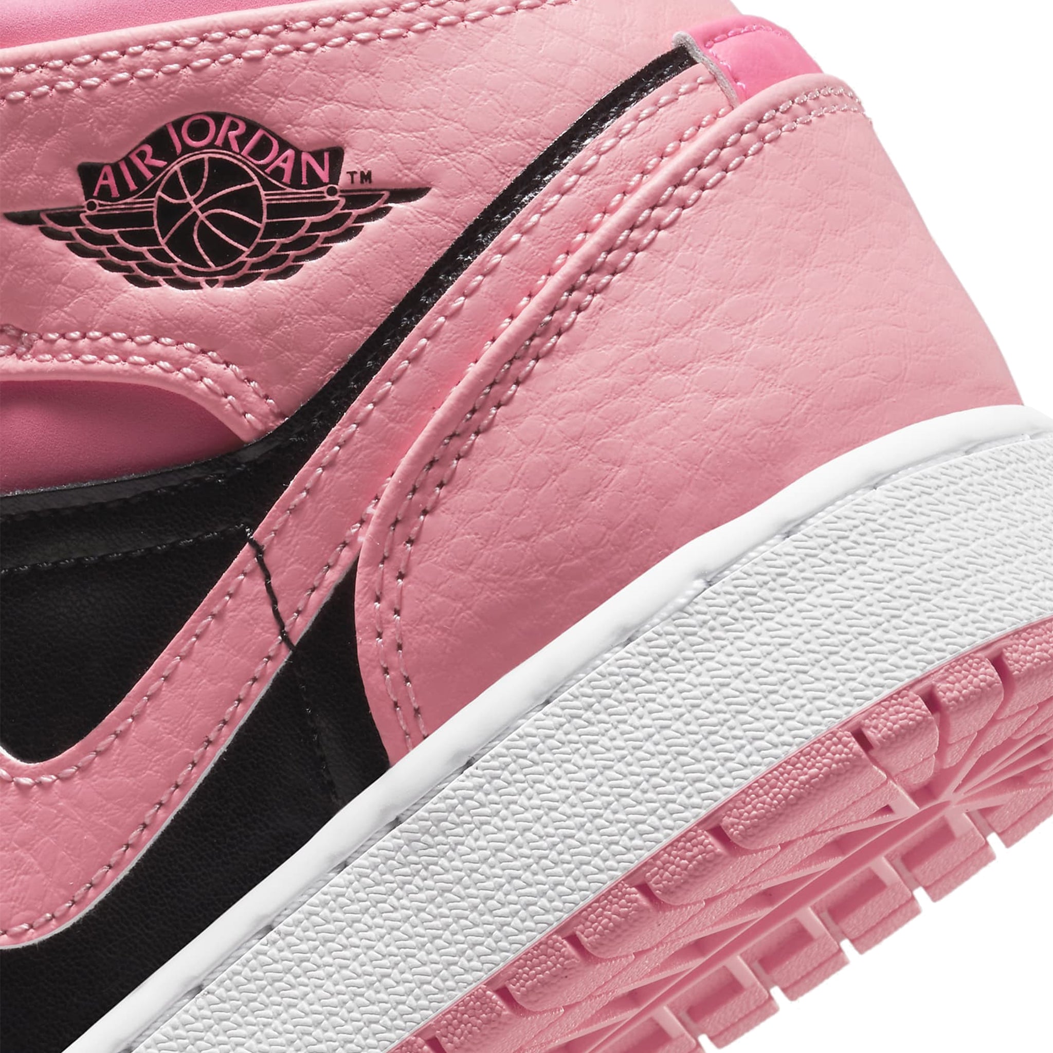 Air Jordan 1 Mid Coral Chalk GS