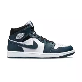 Air Jordan 1 Mid Dark Teal (GS) shoes.