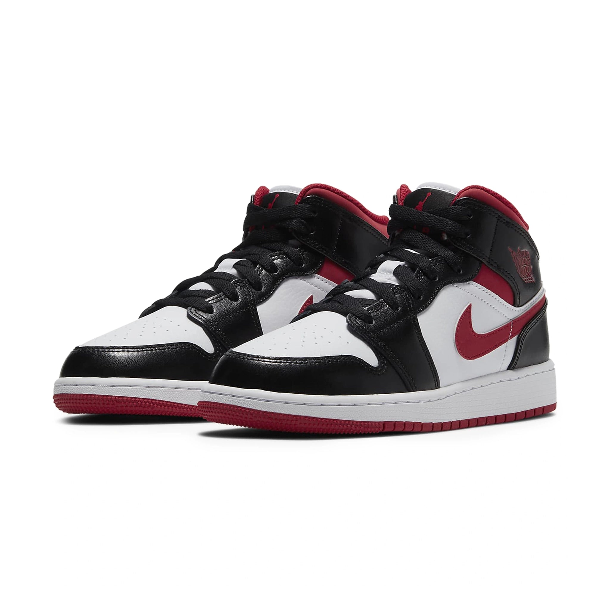 Air Jordan 1 Mid Gym Red Black White (GS) - Buy Now