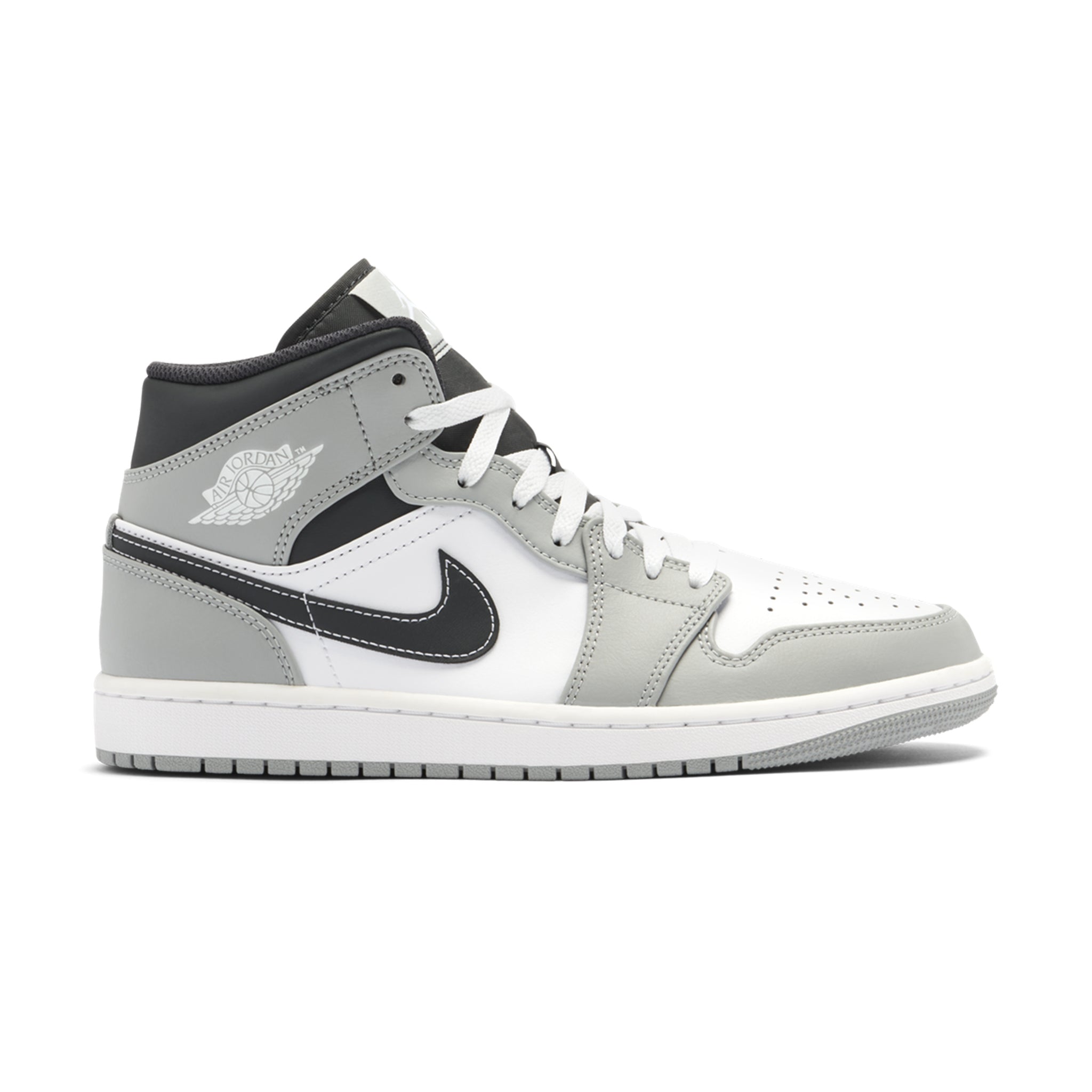 Air Jordan 1 Mid Light Smoke Grey Anthracite for kids