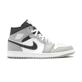 Air Jordan 1 Mid Light Smoke Grey Anthracite for kids