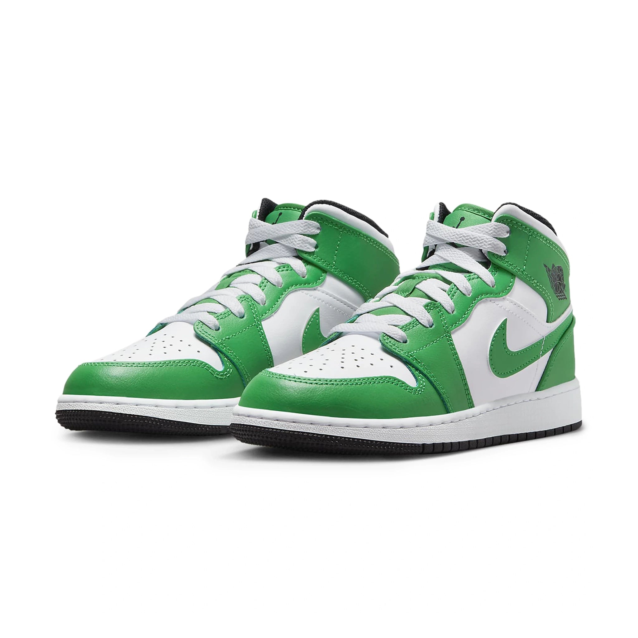 Air Jordan 1 Mid Lucky Green Grade School - Buy Now!