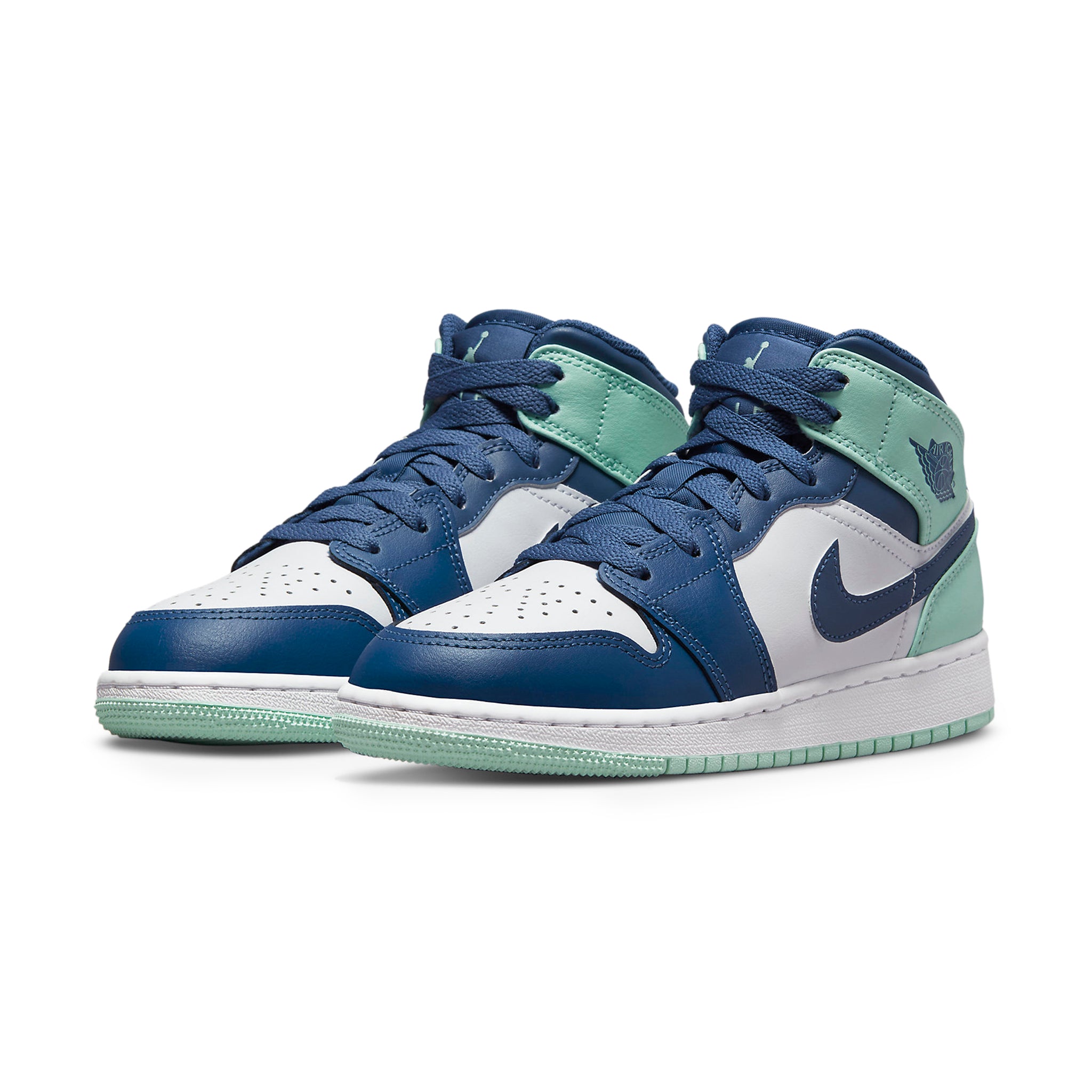 Air Jordan 1 Mid Mystic Navy Mint Foam Grade School (GS)