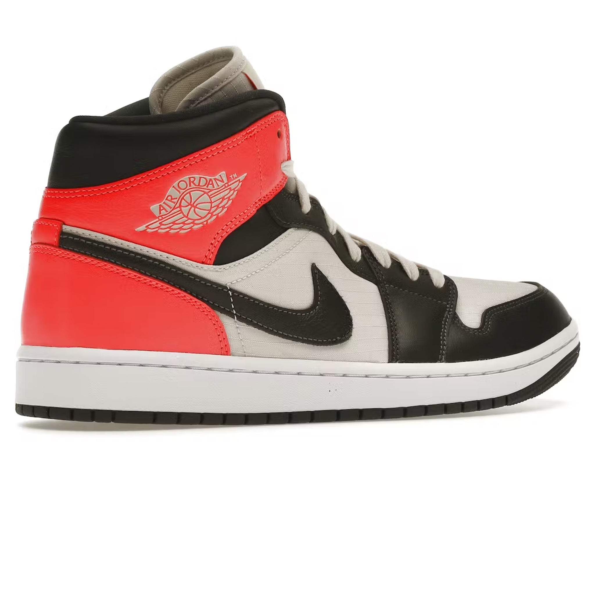 Air Jordan 1 Mid Newsprint Light Orewood Brown Women's shoes