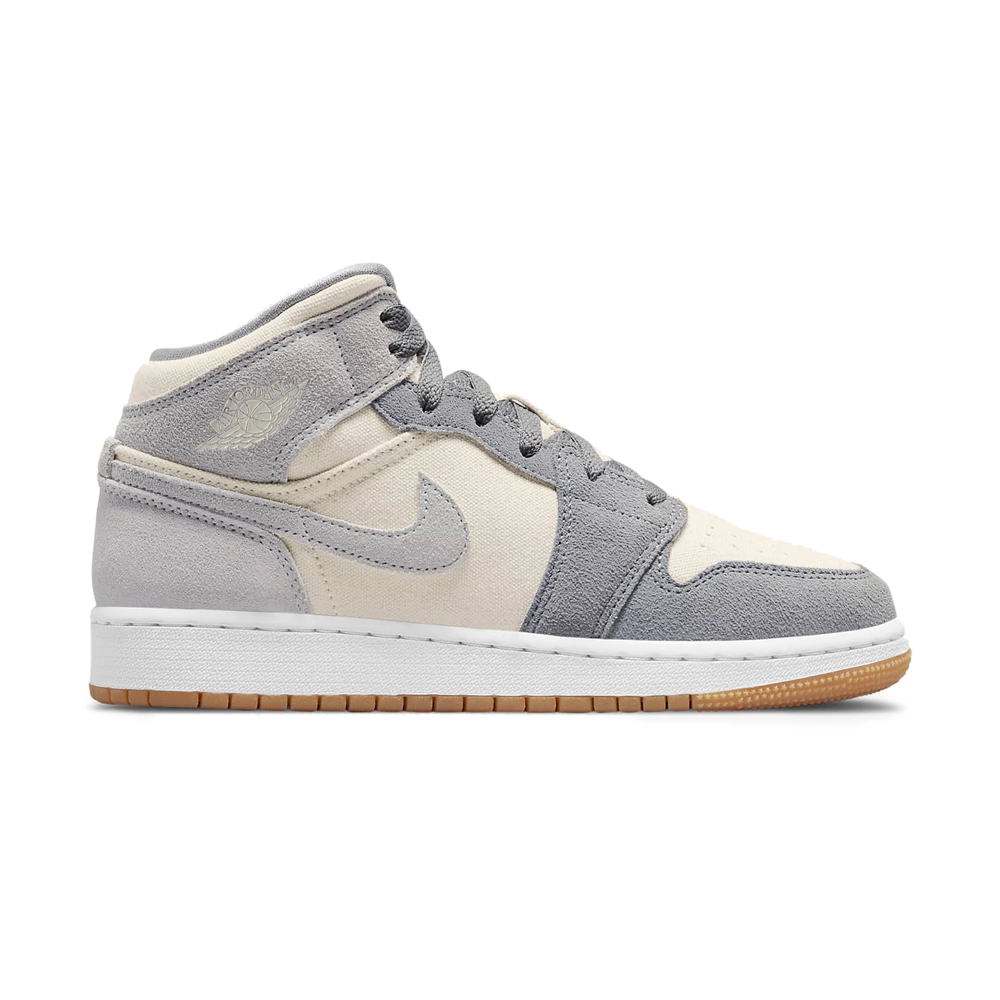 Air Jordan 1 Mid SE Coconut Milk Particle Grey (GS) - Buy Online