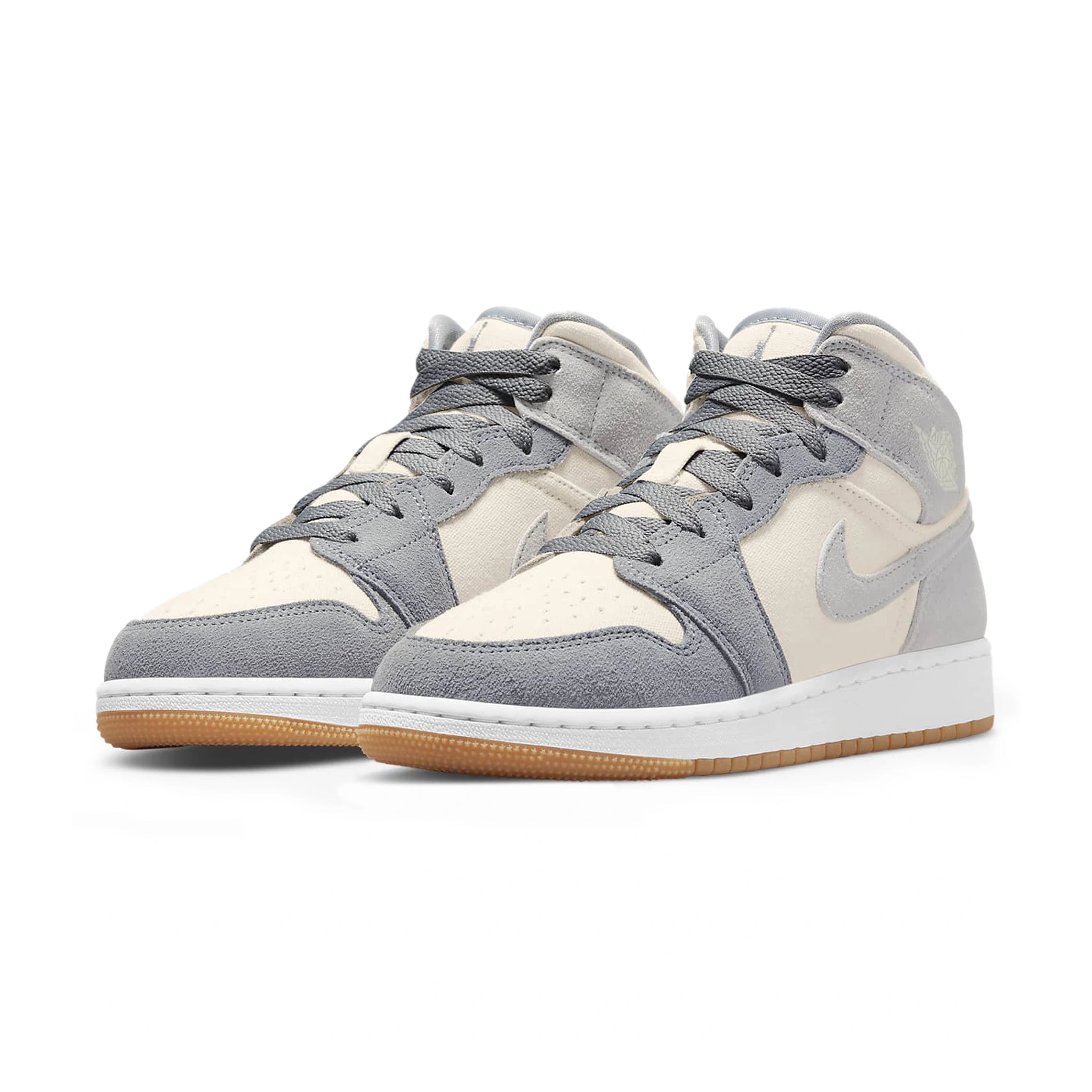 Air Jordan 1 Mid SE Coconut Milk Particle Grey (GS) - Buy Online