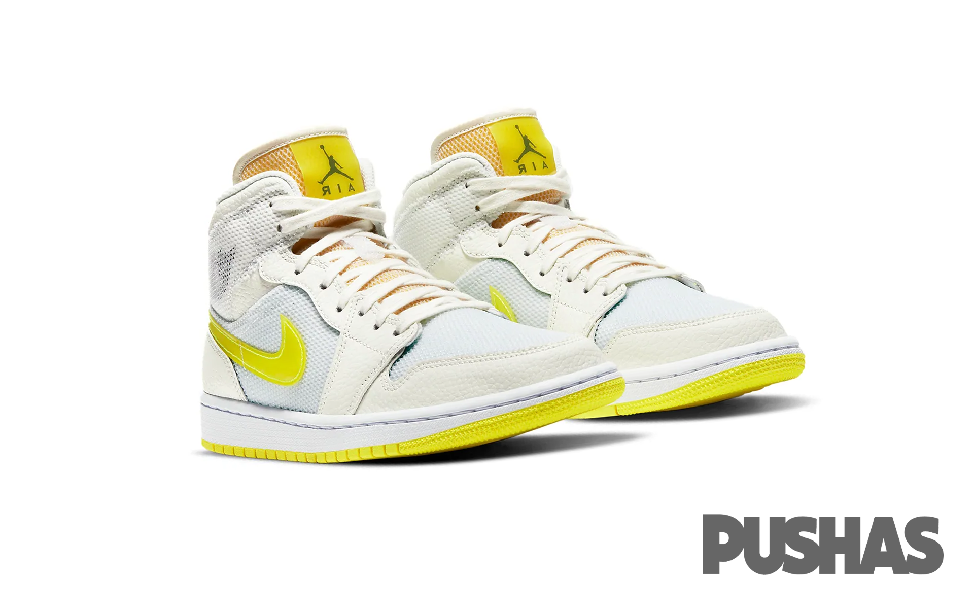 Air Jordan 1 Mid SE Voltage Yellow Women's Shoes 2021