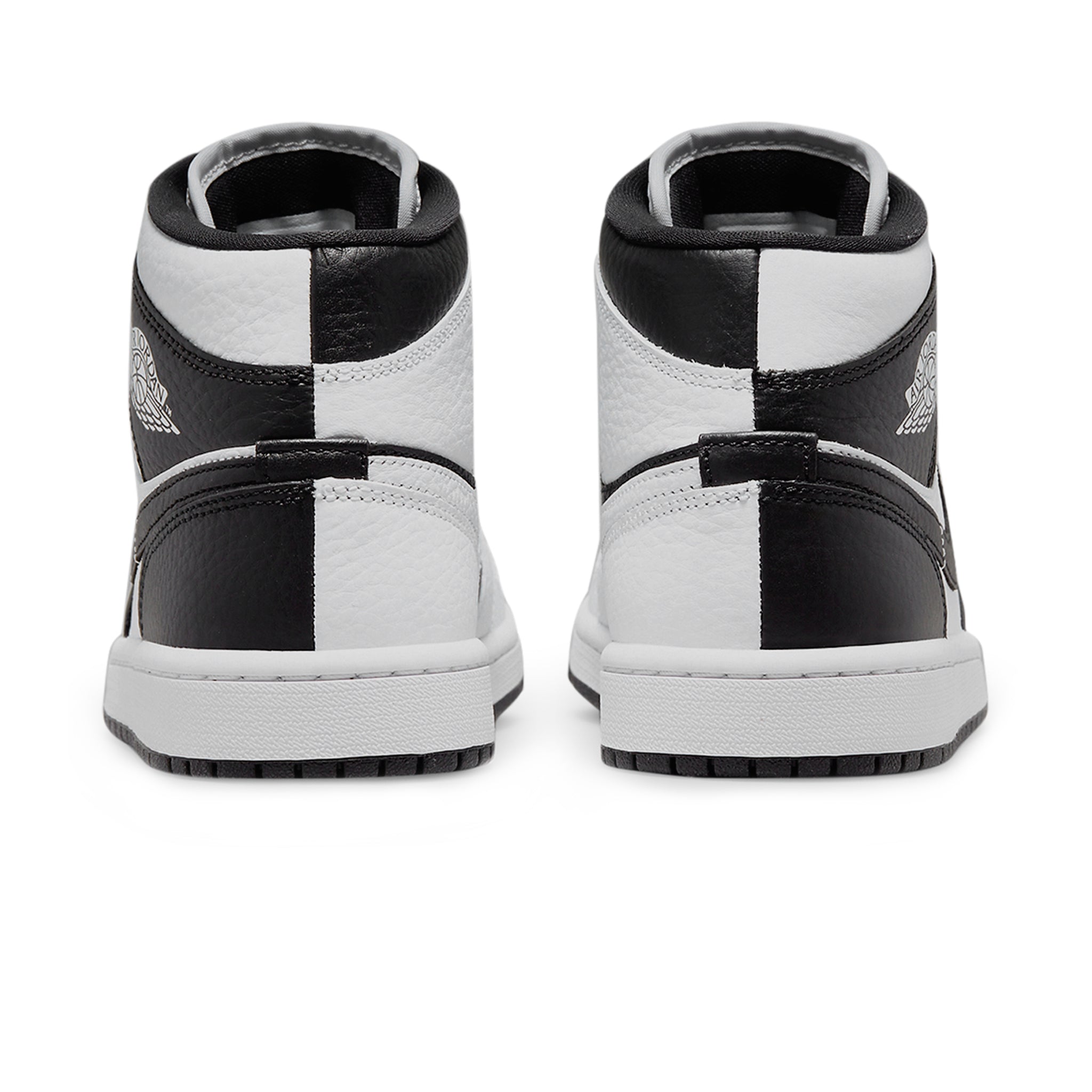 Air Jordan 1 Mid Split Black White Women's Shoes